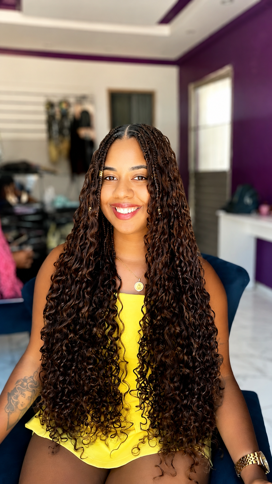 Textura de cabelo humano sedoso premium